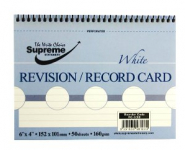 RECORD CARD 6X4 SPIRAL WHITE (RC-1080)