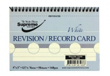 RECORD CARD 5X3 SPIRAL WHITE (RC-1066)