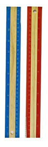 RULER WOODEN DELUXE 12 INCH (WR-0083)